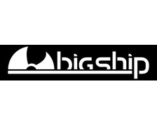 Autocollant logo Bigship tout blanc 32cm