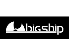 Autocollant-transfert logo Bigship tout blanc