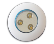 Spot à leds blanches 11,5-30V orientable 40° blanc