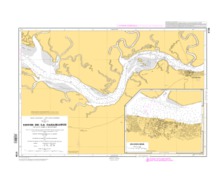 SHOM 6136 à plat Cours de la Casamance - de la Pointe Sami