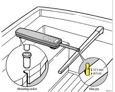 RAYMARINE rotule filetée x1