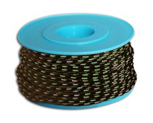 MEYER Garcette Racing noir liseré vert et bleu Ø3mm lg 10m