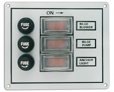 Tableau électrique de cabine 3 interrupteurs