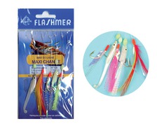 FLASHMER Bas de ligne maxi chance 5 hamecons n°1/0