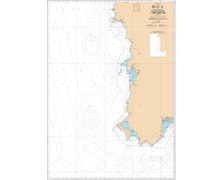 SHOM 7508 à plat Capo Caccia à Capo Sant' Elia