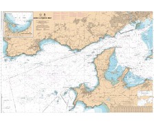 SHOM 7401 à plat accès à la Rade de Brest