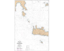 SHOM L7196 de Akra à Nisos Milos et Ouest Nisos Kriti
