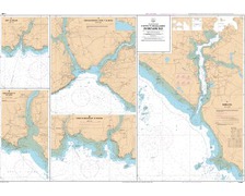 SHOM L7138 Ports et mouillages en Bretagne Sud