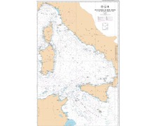 SHOM L7292 de la Corse à la Sicile et au Cap Bon