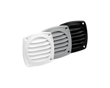 NUOVA RADE Grille aeration plastique ronde blanche Ø85 mm