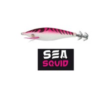 FLASHMER Turlutte sea squid calmarette 100mm tissu rose