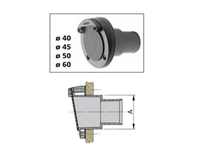 VETUS Sortie d'échappement Ø40 mm avec clapet - Echappement
