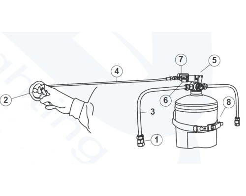 ANAF Extincteur fixe à commande à distance 3kg à gaz HFC227