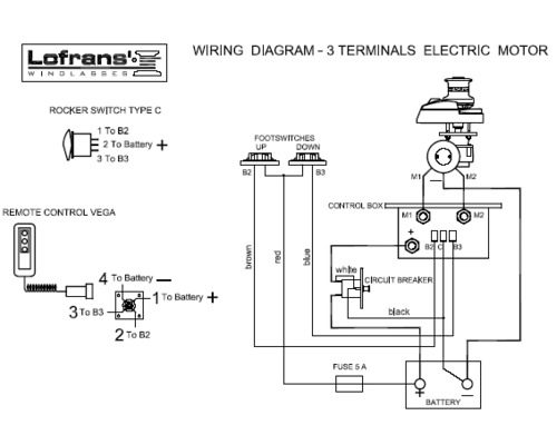 LOFRANS Boîtier relais 3 fils 12V - 500 /1700W - Commandes