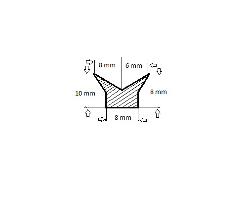 VETUS Joint panneau Planus - le m