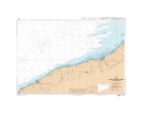 SHOM 7417 à plat Abords Fécamp et Dieppe - Cap d'Antifer a D