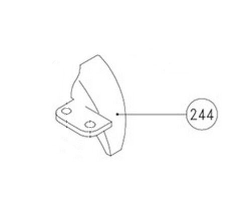 LOFRANS Capot latérales n.244 pour guindeau X0