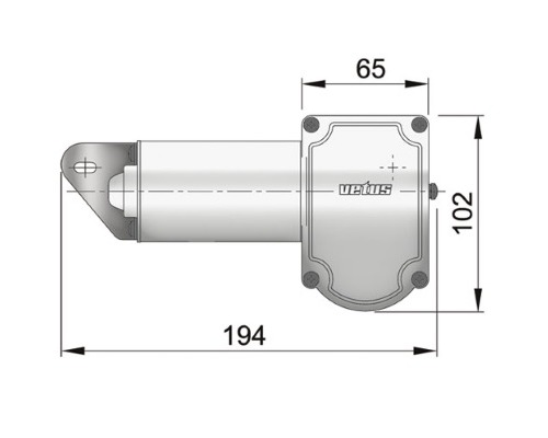 VETUS Moteur 12V essuie glace électrique arbre long 51mm nor