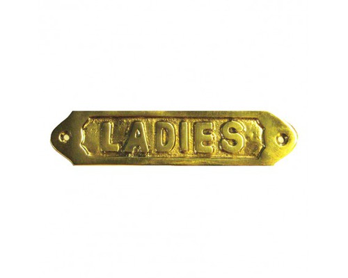 Plaque laiton : ladies