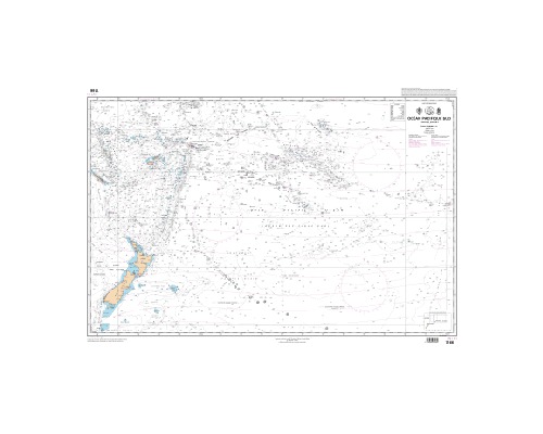 SHOM 7166 à plat Océan Pacifique Sud - Partie Ouest
