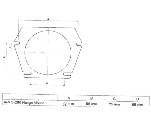 MATROMARINE Ventilateur de cale 12V sur cloison - 163CFM