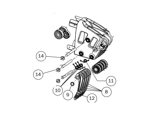 SELDEN Agrafe de butée pour embout de bome B135 et B152