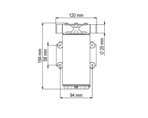 MARCO UP1-M Pompe à turbine 45L 12V