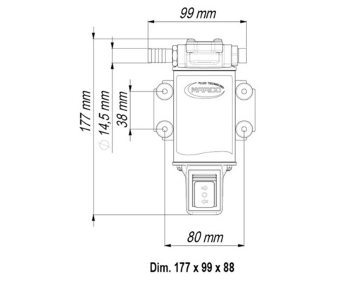 MARCO OCK1-R pompe de vidange 12V reversible