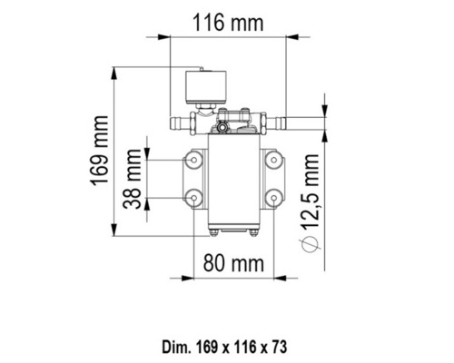 MARCO UP2/E Groupe d'eau régulé 12/24V - 10L/min