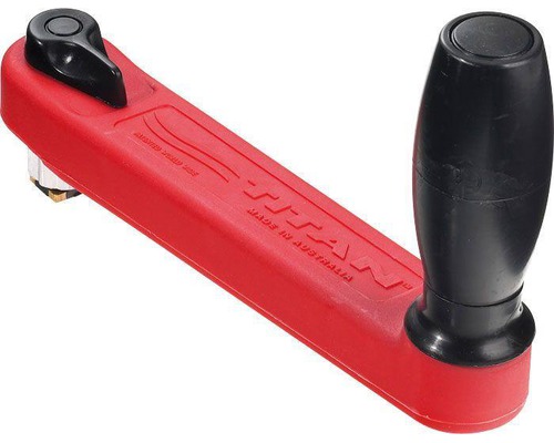 TITAN Manivelle de winch flottante rouge 250mm verrouillable