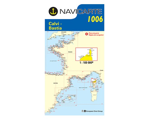 NAVICARTE Carte n°1006 Calvi, Bastia, Le Cap Corse