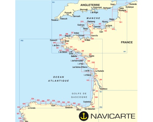 NAVICARTE Carte n°246 Golfe du Morbihan