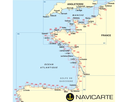 NAVICARTE Carte n°552 La Rochelle, Ile d'Oléron