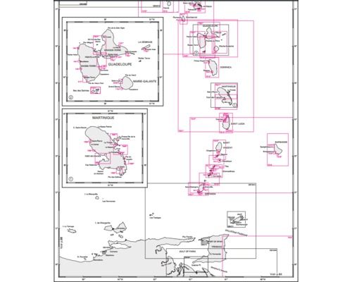SHOM L6738 La Martinique - Partie Sud