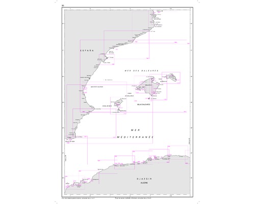 SHOM L7663 Du port de Barcelone au Cap Cerbère