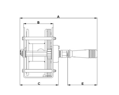 GOLIATH Treuil auto freiné 860kg