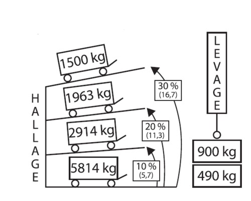 GOLIATH Treuil auto freiné 1180 Kgs