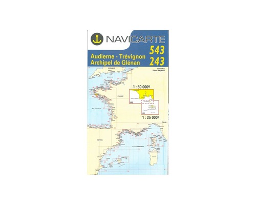 NAVICARTE Carte double n°543 et n°243 Audierne-Trévignon