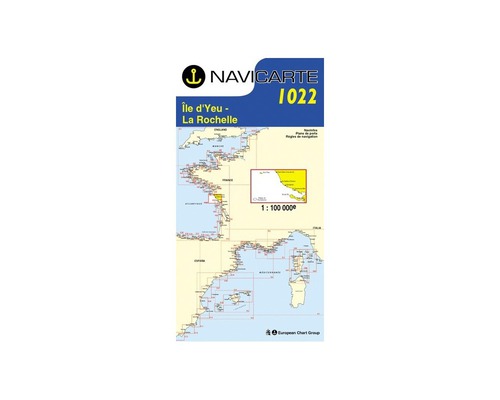 NAVICARTE Carte n°1022 Ile d'Yeu-La Rochelle