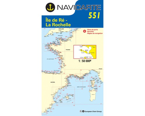 NAVICARTE Carte n°551 Ile de Ré-La Rochelle