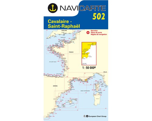 NAVICARTE Carte n°502 Cavalaire - Saint Raphaël