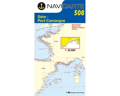 NAVICARTE carte n°508 Sète - Port Camargue