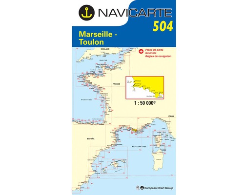 NAVICARTE Carte n°504 Marseille - Toulon