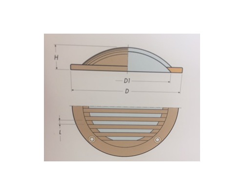 GUIDI Crépine ronde percée Ø80mm VRAC