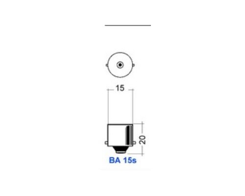 MANTAGUA Ampoule LED BA15S axial 10W blanc chaud dif. 40°