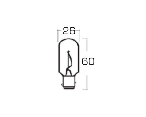 Ampoule bay 15d 24V - 25W