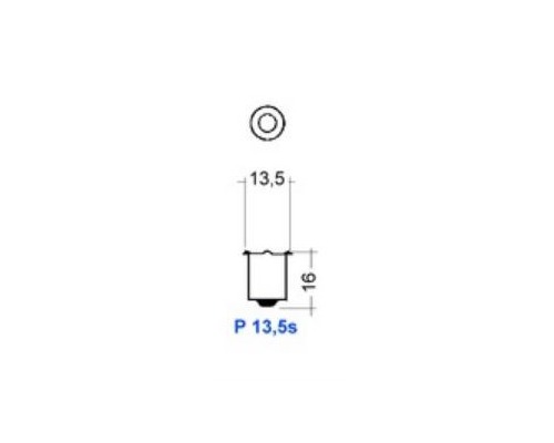 Ampoule halogène p 13,5s 2,8v-2,38w