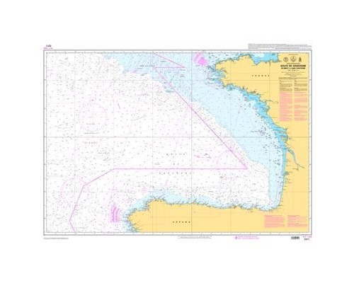 SHOM 7211 à plat Golfe de Gascogne - de Brest à Cabo Finist