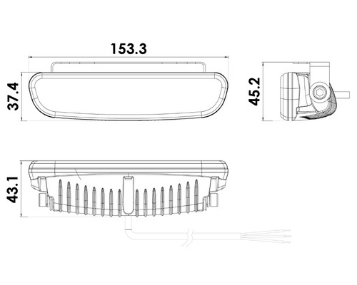 BIGSHIP Projecteur Inox LED 10-30V