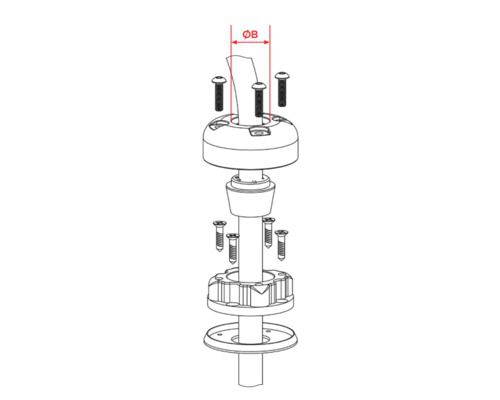 Seaview Passe câble Inox câble de 2 à 8 mm